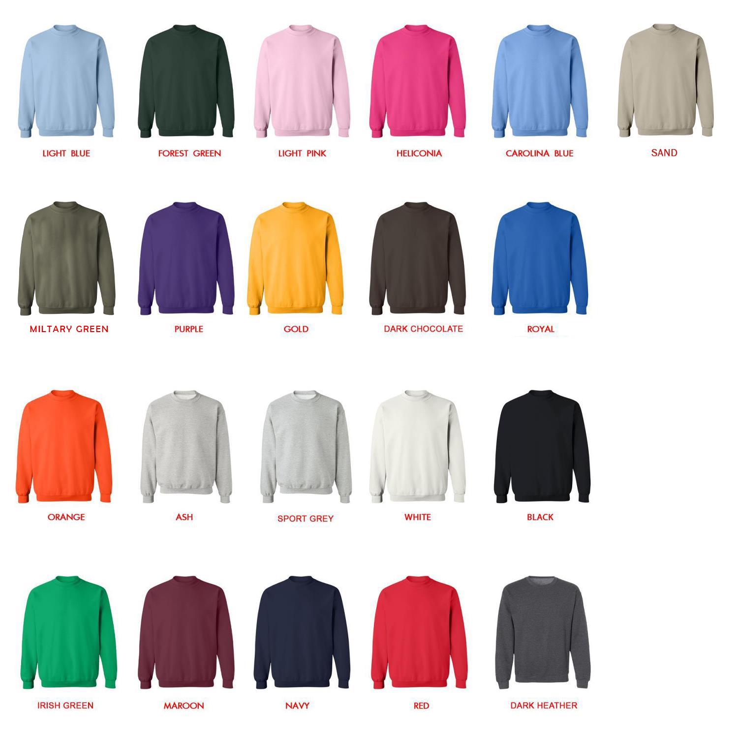 sweatshirt color chart - Jhene Aiko Shop