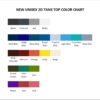 tank top color chart 1 - Jhene Aiko Shop