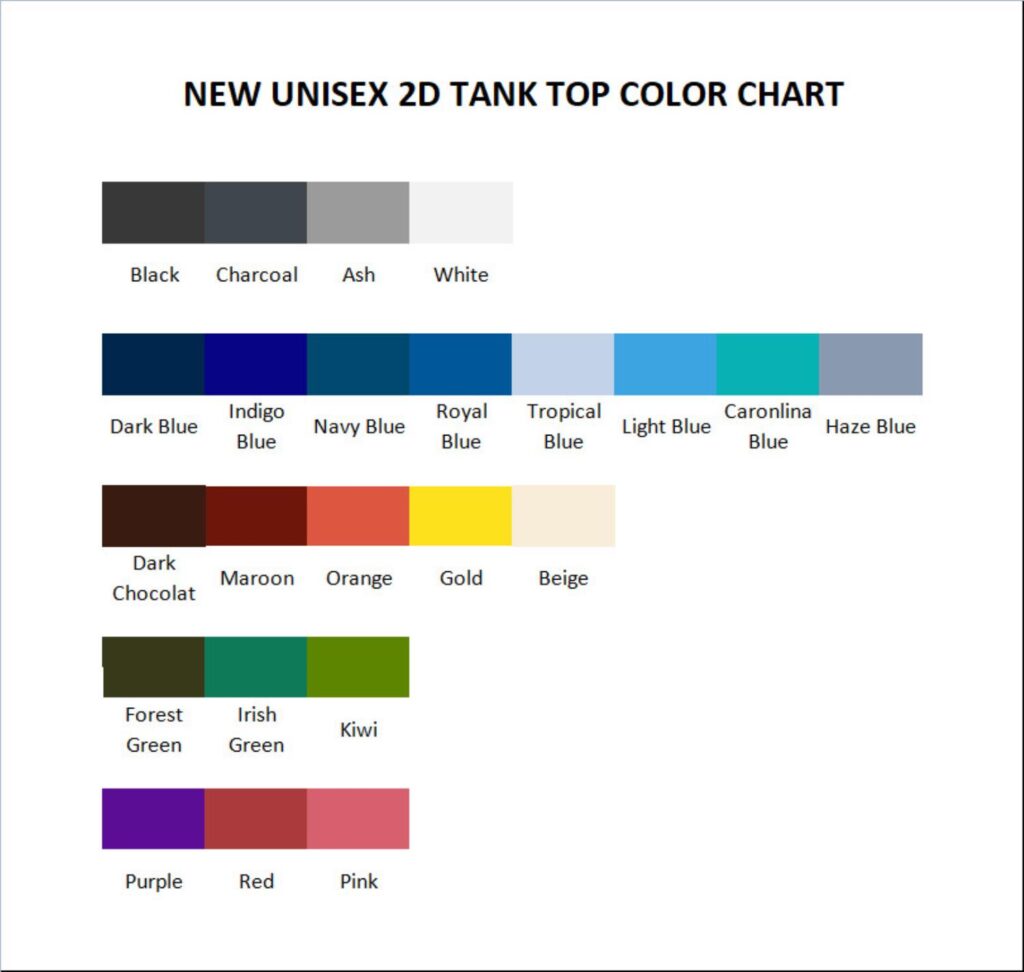 tank top color chart 1 - Jhene Aiko Shop