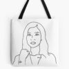 Jhene Aiko Line Drawing Tote Bag Official Jhene Aiko Merch