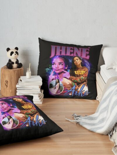 Jhene Aiko Jhene Aiko Vintage 90S Throw Pillow Official Jhene Aiko Merch