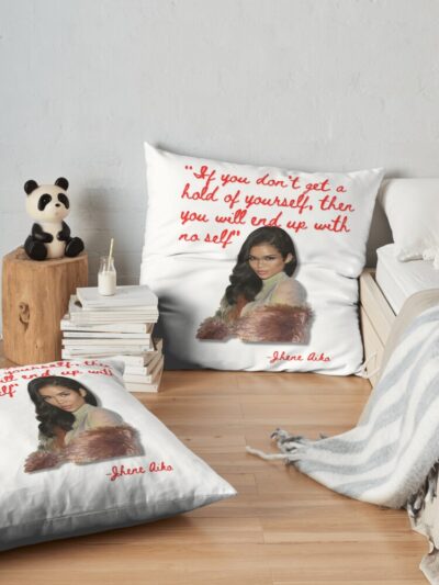 Jhene Aiko ("Sailing Not Selling Lyrics) Throw Pillow Official Jhene Aiko Merch