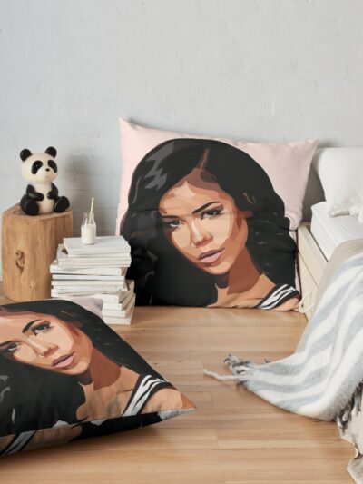 Jhene Aiko Art Throw Pillow Official Jhene Aiko Merch