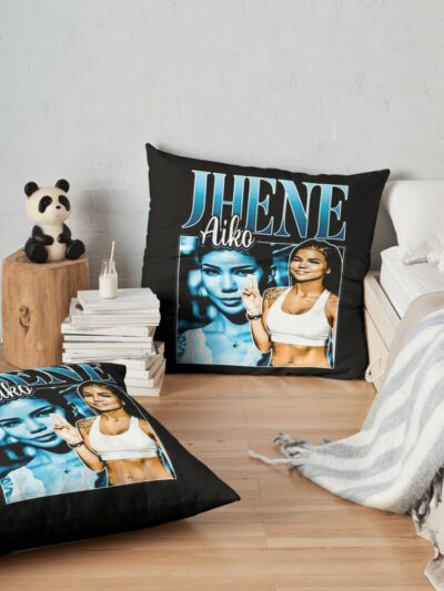 Jhene Aiko Throw Pillow Official Jhene Aiko Merch