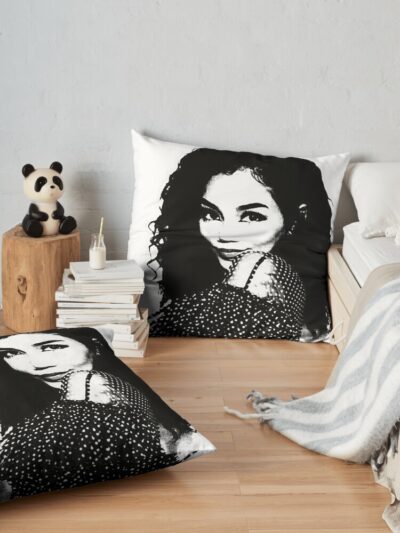 Jhene Aiko Throw Pillow Official Jhene Aiko Merch