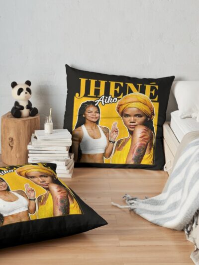 Jhene Aiko Throw Pillow Official Jhene Aiko Merch