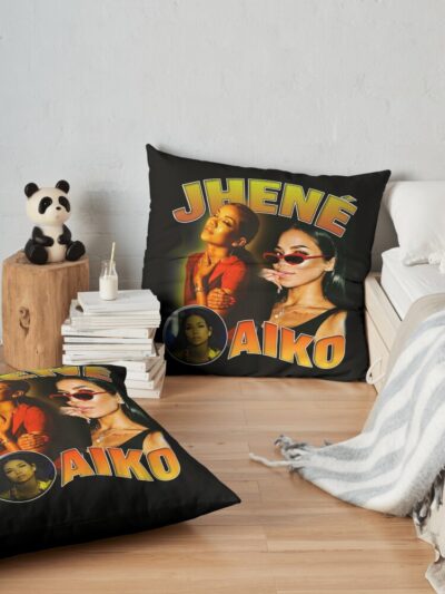 Jhene Aiko Bootleg Shirt Throw Pillow Official Jhene Aiko Merch