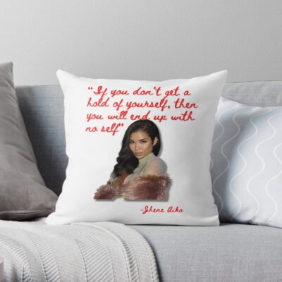 Jhene Aiko ("Sailing Not Selling Lyrics) Throw Pillow Official Jhene Aiko Merch