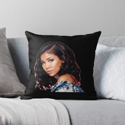 Jhene Aiko Sticker Throw Pillow Official Jhene Aiko Merch