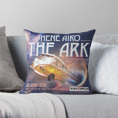 Copy Of Fliying Rainbow Woman Art Paper Throw Pillow Official Jhene Aiko Merch