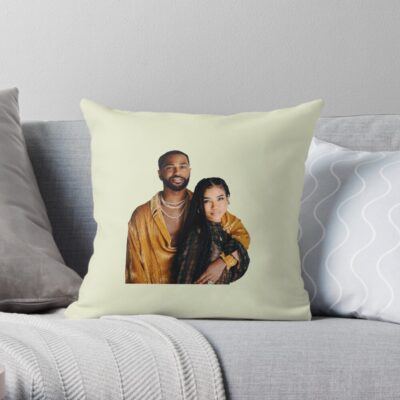 Jhene Aiko + Big Sean Throw Pillow Official Jhene Aiko Merch