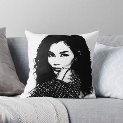 Jhene Aiko Throw Pillow Official Jhene Aiko Merch