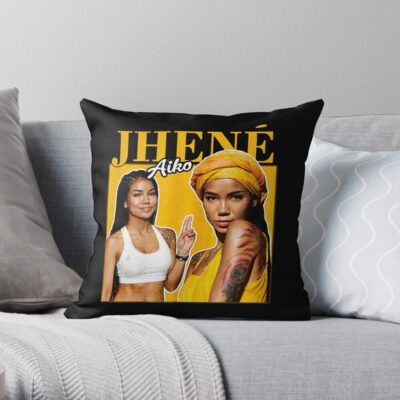 Jhene Aiko Throw Pillow Official Jhene Aiko Merch