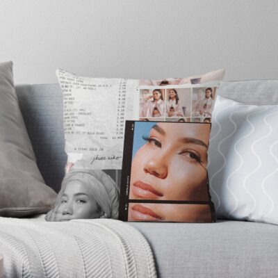 Jhené Collage Throw Pillow Official Jhene Aiko Merch