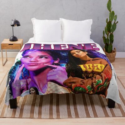 Jhene Aiko Throw Blanket Official Jhene Aiko Merch