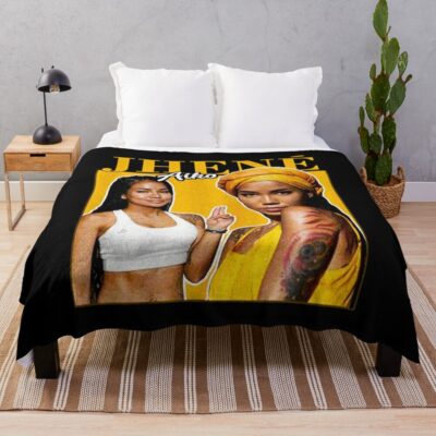 Jhene Aiko Throw Blanket Official Jhene Aiko Merch