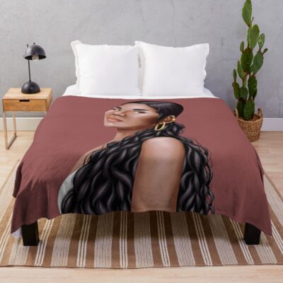 Jhene Aiko Throw Blanket Official Jhene Aiko Merch