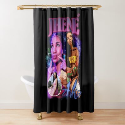 Jhene Aiko Jhene Aiko Vintage 90S Shower Curtain Official Jhene Aiko Merch