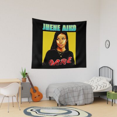 Jhene Aiko Painting Art Tapestry Official Jhene Aiko Merch